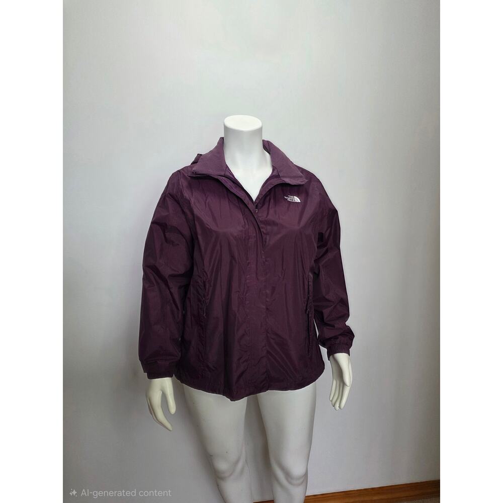 The North Face Women’s Resolve 2 Hooded Rain Jacket XXL Plum